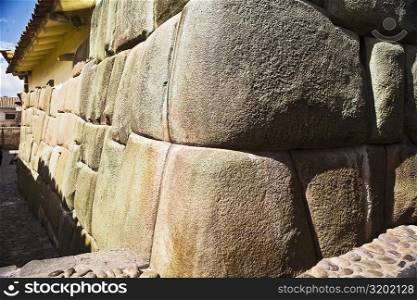Close-up of a stone wall, Cuzco, Peru