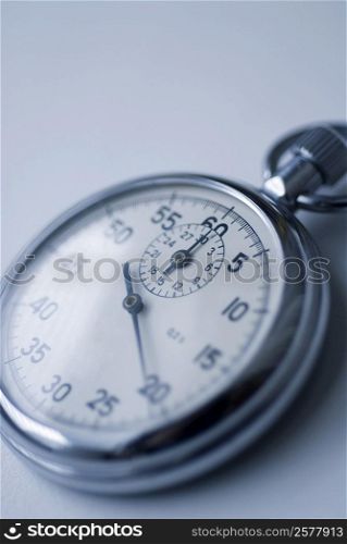 Close-up of a stopwatch