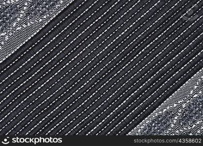 Close-up of a striped design on fabric