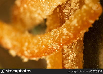 Close-up of a sugar coated dessert