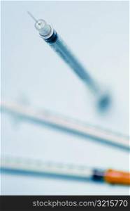 Close-up of a syringe