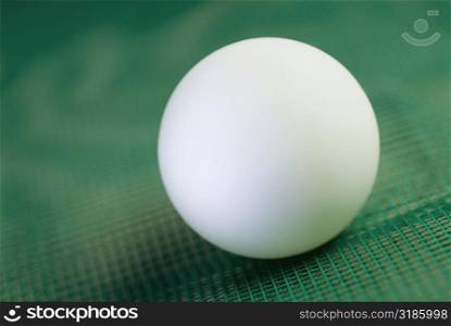 Close-up of a table tennis ball