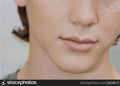 Close-up of a teenage boy
