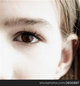 Close-up of a teenage girl&acute;s eye