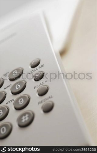 Close-up of a telephone