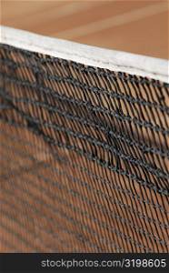 Close-up of a tennis net