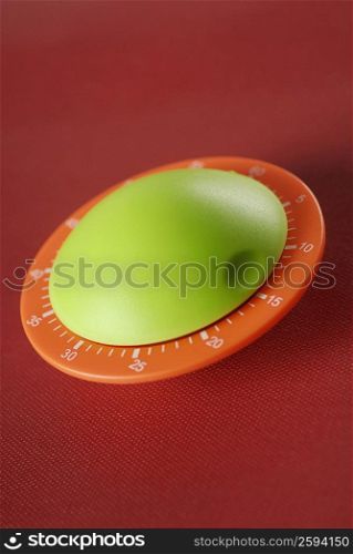 Close-up of a timer