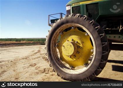 Close-up of a tractor