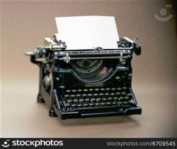 Close-up of a typewriter