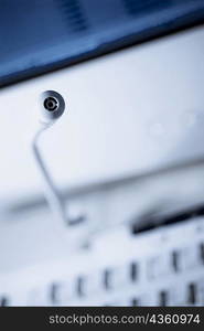 Close-up of a video conference camera