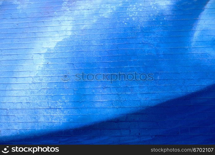 Close-up of a wall painted blue