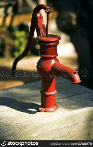 Close-up of a water pump, San Diego, California, USA