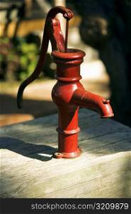 Close-up of a water pump, San Diego, California, USA