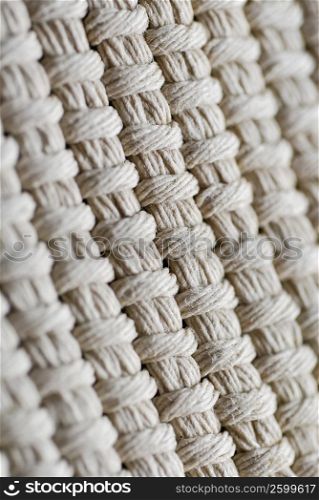 Close-up of a wicker mat