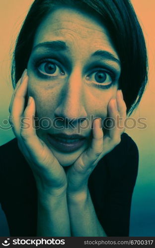 Close up of a woman&acute;s face