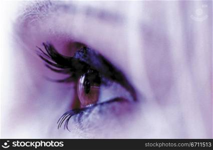 Close up of a womans eye