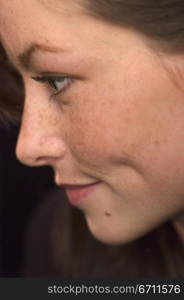 Close up of a womans face