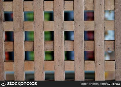 Close-up of a wooden fence