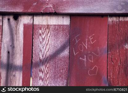 Close up of a wooden fence