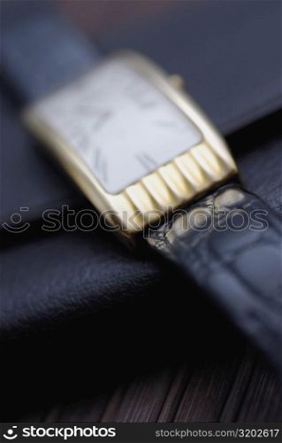Close-up of a wristwatch
