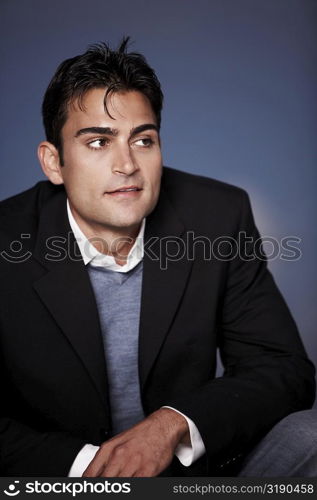 Close-up of a young man smiling