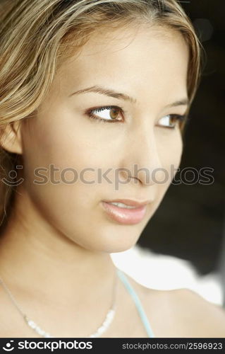 Close-up of a young woman