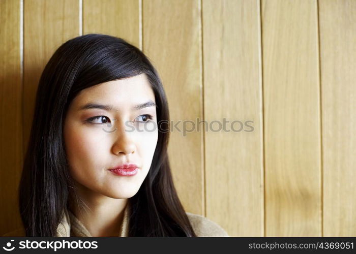 Close-up of a young woman