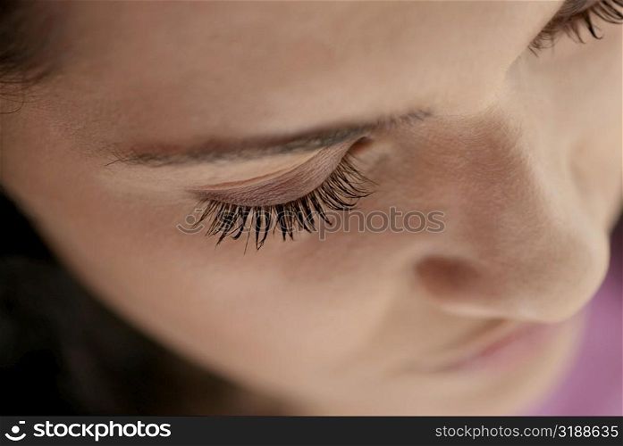 Close-up of a young woman&acute;s face