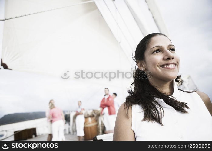 Close-up of a young woman smiling