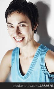 Close-up of a young woman smiling