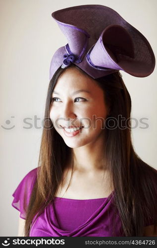 Close-up of a young woman smiling