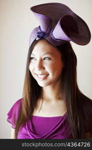 Close-up of a young woman smiling