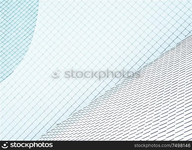 Close up of abstract geometric and round shape structure wall