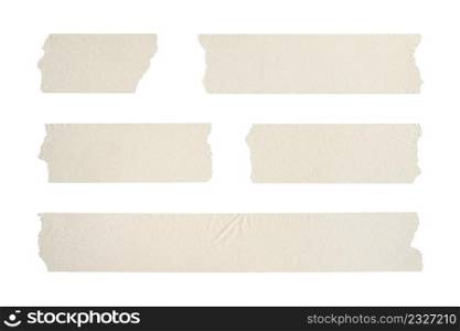 Close up of adhesive tape wrinkle set on white background