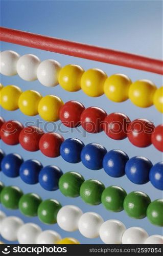Close-up of an abacus