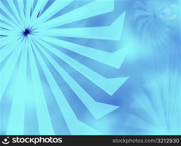 Close-up of an abstract pattern on a blue background