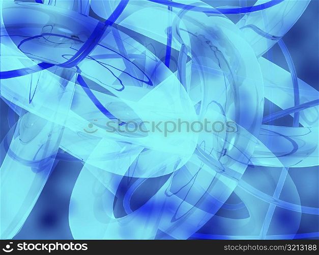 Close-up of an abstract pattern on a blue background
