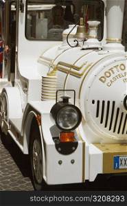Close-up of an antique car, Sorrento, Naples Province, Campania, Italy
