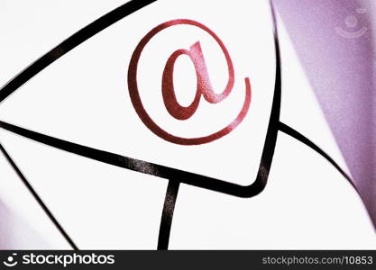 Close-up of an E-Mail symbol