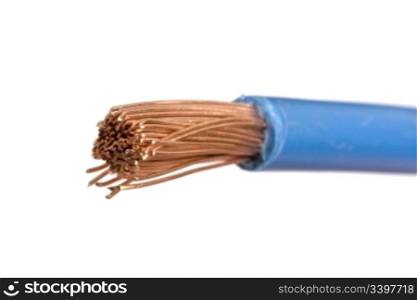 Close up of an electrical wire
