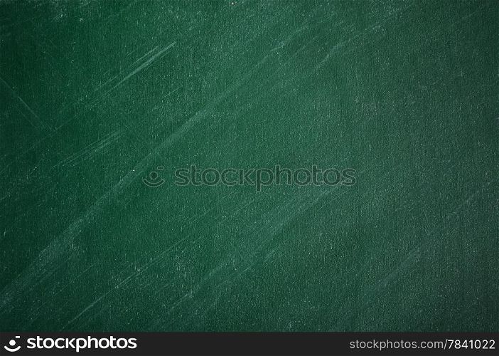 close up of an empty school green chalkboard