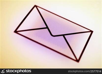 Close-up of an envelope symbol