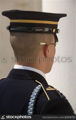 Close-up of an honor guard