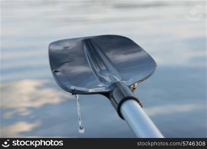Close-up of an oar, Lake of The Woods, Ontario, Canada