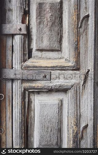 Close-up of an old door