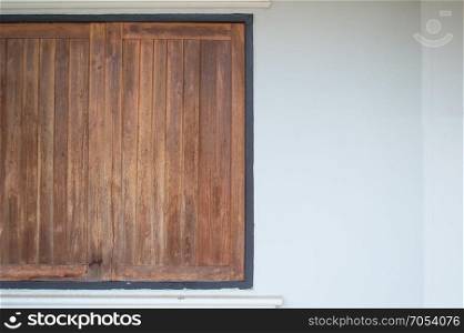 close up of an old wooden window