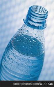 Close-up of an open water bottle
