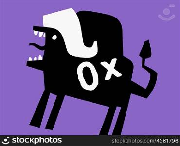 Close-up of an ox