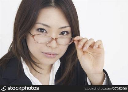 Close up of asian business woman