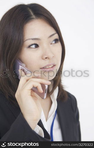 Close up of asian business woman